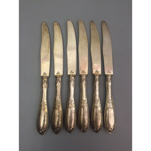 Десертные серебряные ножи